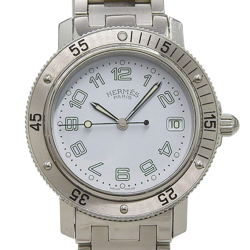 Hermes Clipper Diver Quartz Stainless Steel 28